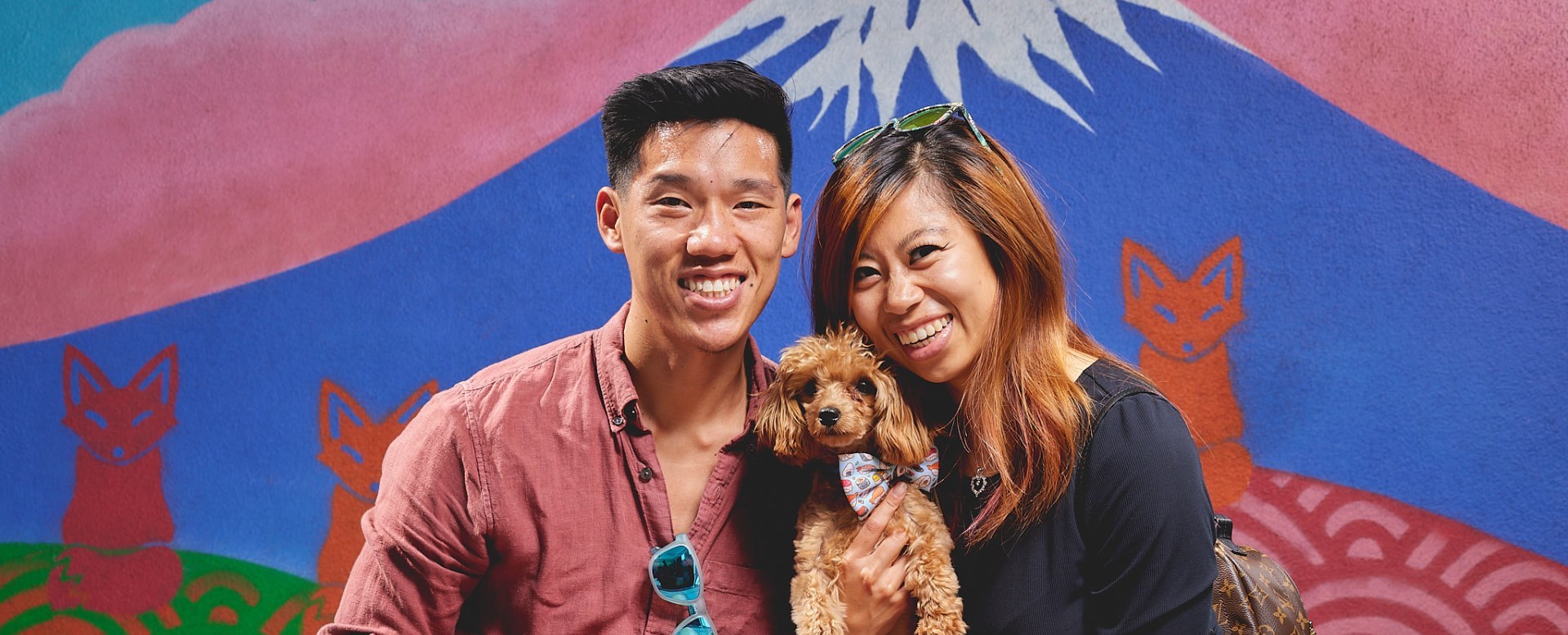 A pet parent with their companion