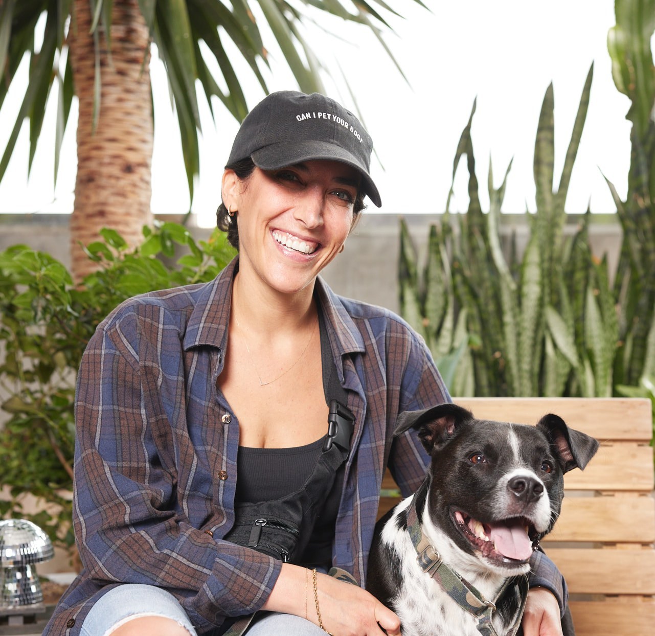 A pet parent with their companion